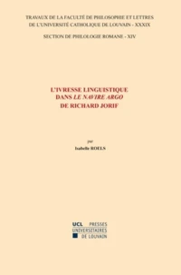 L'ivresse linguistique dans "Le Navire Argo" de Richard Jorif