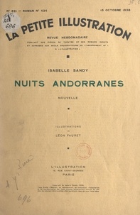 Isabelle Sandy et Albéric Cahuet - Nuits andorranes.