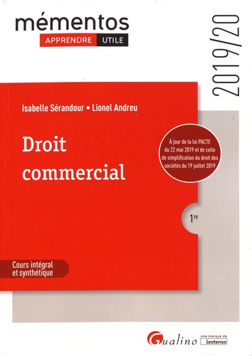 Droit commercial  Edition 2019-2020