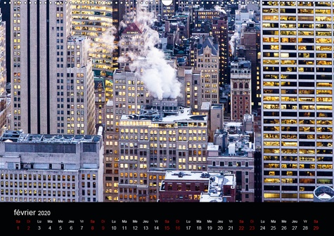 CALVENDO Places  NEW YORK en maxicolor(Premium, hochwertiger DIN A2 Wandkalender 2020, Kunstdruck in Hochglanz). Des vues très colorées de New York qui reflètent l'énergie de cette ville électrique. (Calendrier mensuel, 14 Pages )