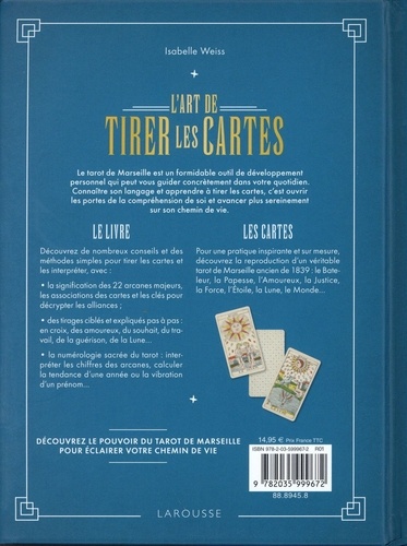 L'art de tirer les cartes. Découvrez le pouvoir du tarot de Marseille pour éclairer votre chemin de vie. Avec 22 cartes de tarot - Occasion