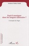 Ismaël Aboubacar Yenikoye - Faut-il enseigner dans les langues nationales ? - L'exemple du Niger.