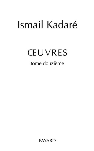 Oeuvres complètes, tome 12