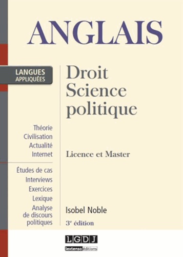 Isobel Noble - Anglais appliqué - Droit, Science politique, Licence et Master.