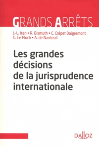 Les grandes décisions de la jurisprudence internationale