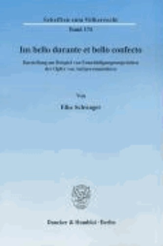 Ius bello durante et bello confecto - Darstellung am Beispiel von Entschädigungsansprüchen der Opfer von Antipersonenminen.
