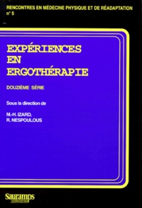 Richard Nespoulous - Expériences en ergothérapie - 12e série.