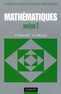 Mathématiques analyse 3 IUT