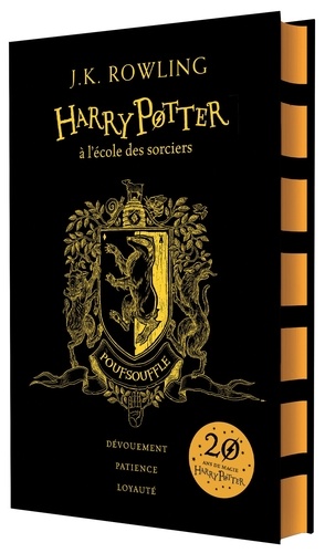 Harry Potter Tome 1 Harry Potter à l'école des sorciers (Poufsouffle). Edition collector 20e anniversaire