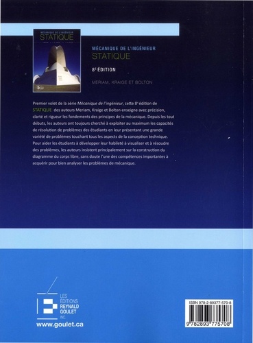 Mécanique de l'ingénieur. Volume 2, Dynamique version SI 8e édition