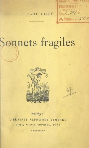 Sonnets fragiles