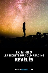  Jack Adams - Ex Nihilo : Les secrets du Cold Reading révélés.