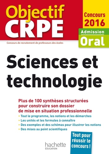 CRPE en fiches : Sciences et technologie - 2016