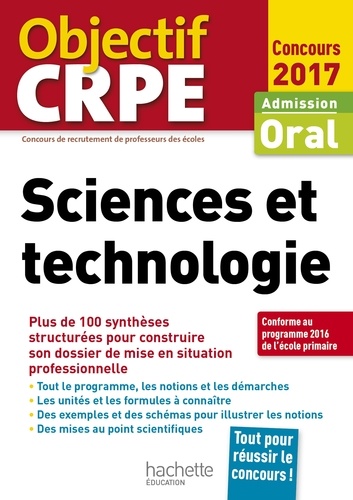 Sciences et technologie. Admission oral  Edition 2017 - Occasion