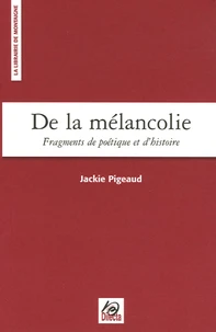 De la mélancolie