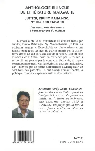 Anthologie bilingue de la littérature malgache