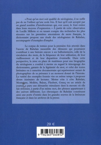 Dictionnaire des néologismes de Rabelais