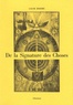Jacob Boehme - De la Signature des choses ou de l'Engendrement et de la Définition de tous les Etres.
