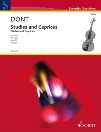 Jacob Dont - Essential Exercises  : Etudes et caprices - avec des exercices préparatoires. op. 35. viola..
