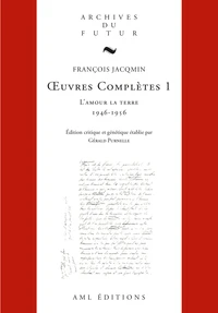 Oeuvre complètes, tome 1