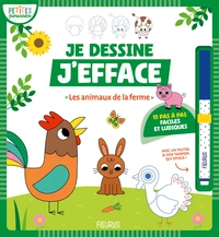 Je dessine j'efface - Les animaux de la ferme
