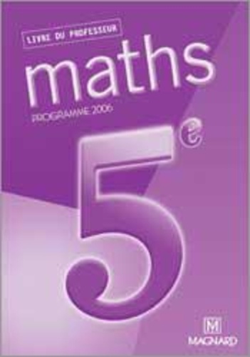 Jacqueline Borréani - Maths 5e - Livre du professeur.