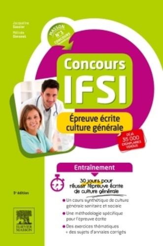 Jacqueline Gassier et Mélinée Simonot - Concours IFSI épreuve écrite, culture générale.