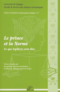 Jacqueline Hoareau-Dodinau et Guillaume Métairie - Le prince et la norme - Ce que légiférer veut dire.