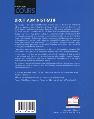 Droit administratif. Cours, réflexions et débats 16e édition