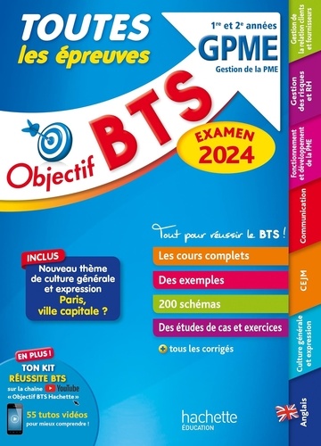 Objectif BTS GPME 1re et 2e années  Edition 2024