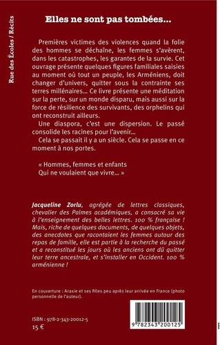 Elles ne sont pas tombées.... Des survivantes arméniennes du génocide de 1915 exilées en Occident