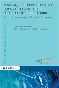 Numérique et développement durable : obstacles et opportunités pour le droit