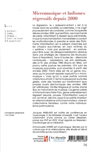 Micromusique et ludismes régressifs depuis 2000