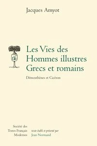 Les Vies des Hommes illustres Grecs et romains