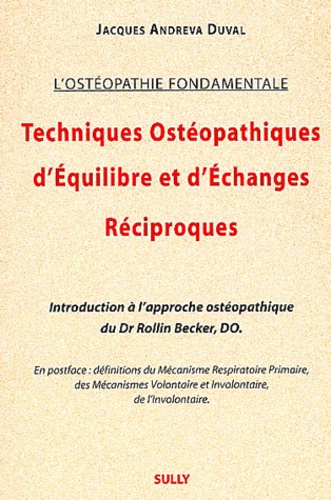Techniques Osteopathiques D Equilibre Et De Jacques Andreva Duval Livre Decitre