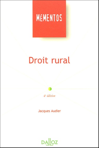 Jacques Audier - Droit rural.