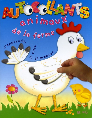 Jacques Beaumont et  Mélopée - Animaux de la ferme - Autocollants.