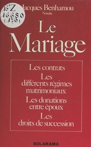 Jacques Benhamou - Le mariage.