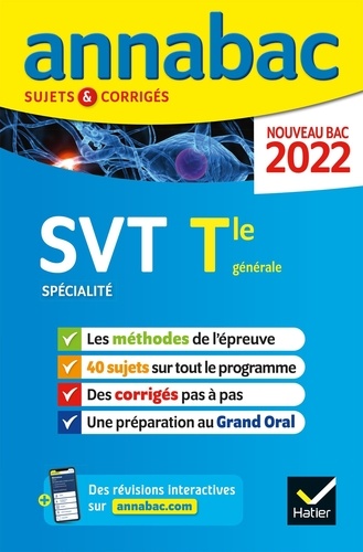 SVT spécialité Tle générale. Sujets & Corrigés  Edition 2022
