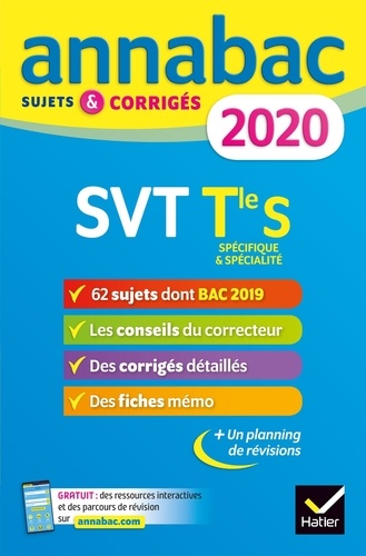 SVT Tle S spécifique & spécialité. Sujets et corrigés  Edition 2020
