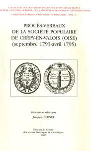 Procès-verbaux de la société populaire de Crépy-en-Valois (oise)
