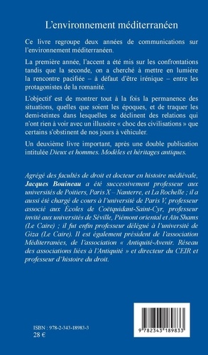 L'environnement méditerranéen. De l'Antiquité vécue à l'Antiquité réinventée