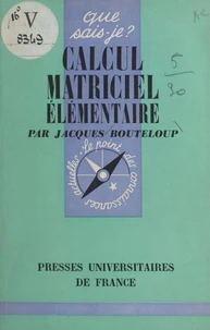 Calcul matriciel élémentaire