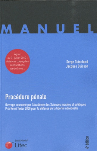 Jacques Buisson et Serge Guinchard - Procédure pénale.