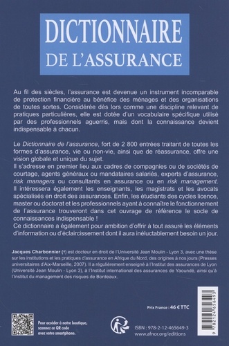 Dictionnaire de l'assurance