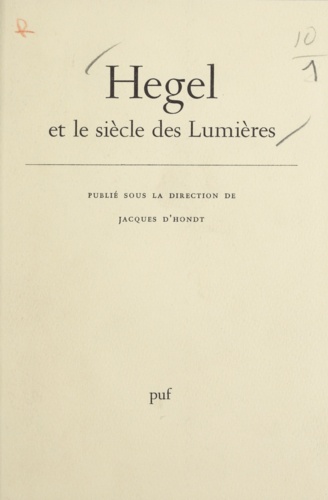 Hegel et le siècle des lumières