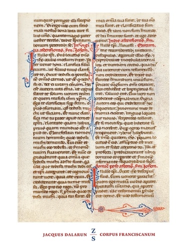 Corpus franciscanum. François d'Assise, corps et textes