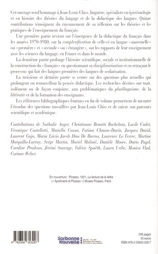Le français et les langues. Histoire, lingusitique, didactique - Hommage à Jean-Louis Chiss