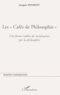Jacques Diament - Les cafés de philosophie. - Une forme inédite de socialisation par la philosophie.