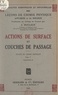 Jacques Duclaux - Actions de surface et couches de passage (5). Traité de chimie physique.